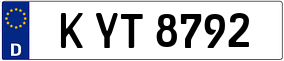 Trailer License Plate
